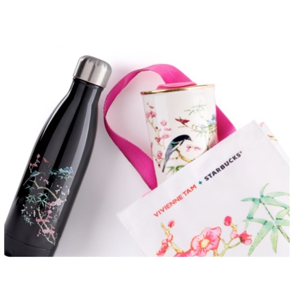 SOLD- RARE Starbucks + Vivienne Tam S’well Bottle